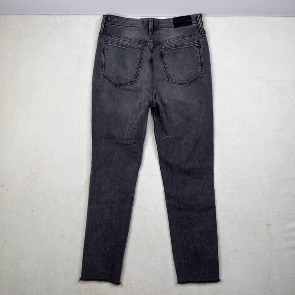 Madewell The Perfect Vintage Jean in Cosner Black Wash: Knee-Rip Edition Size 27 - Picture 8 of 8